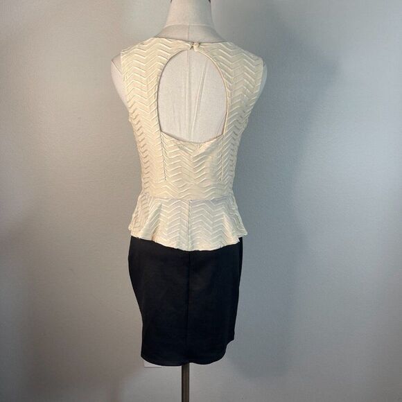 Sweet Storm Cream and Black Mini Dress - Picture 6 of 10